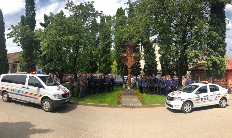 Moment de reculegere la IPJ Maramureş pentru Cristian Amariei, colegul lor ucis de un interlop în Timiş – FOTO, VIDEO