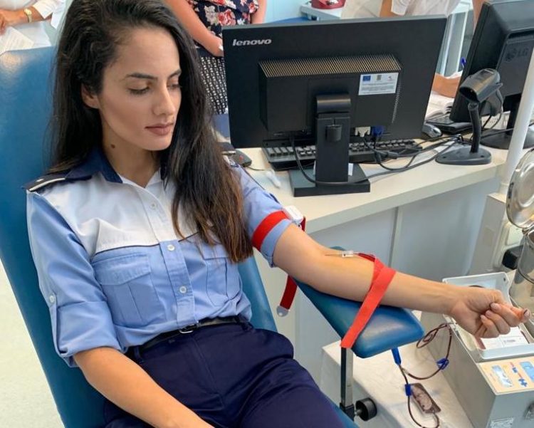 Respect pentru un polițișt de la Biroul Rutier Baia Mare! A donat sânge pentru victima unui accident de circulație