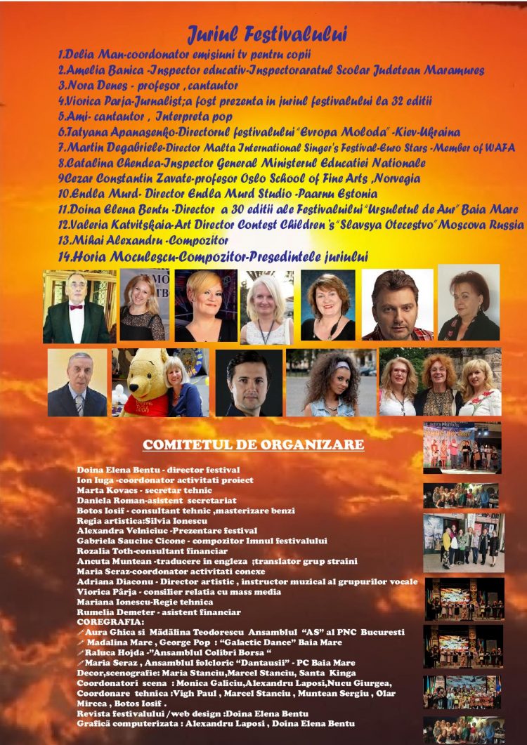 Între 26 – 29  iunie, la Baia Mare, Festivalul Internațional de Interpretare “Ursulețul de Aur”, ediția a 36-a