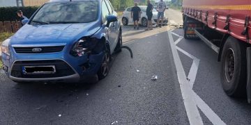 Accident la intrare în Recea