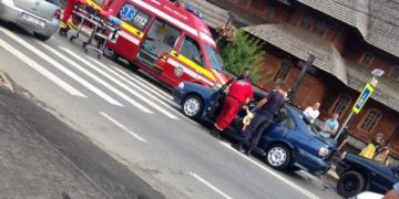 Accident rutier pe trecerea de pietoni din zona Penny din Baia Sprie – FOTO