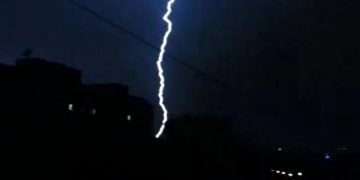 Furtună mare la Baia Sprie. Dumnezeu să ne aibă în pază!