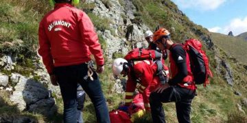 Persoană căzută într-o râpă în zona Văii Vaserului