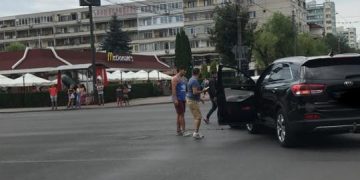 Accident în centrul Băii Mari