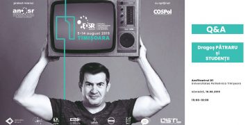 Dragoș Pătraru în dialog cu studenții