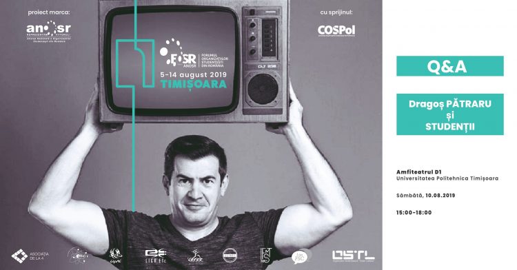 Dragoș Pătraru în dialog cu studenții