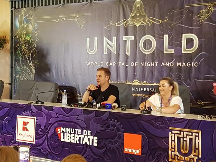 Armin van Buuren, la conferința de presă de la Untold 2019. ”Show-ul de vineri noapte este ca o finală de Champions League pentru mine…”