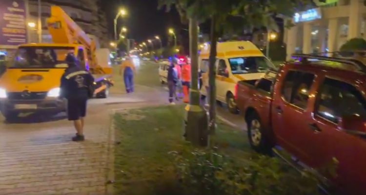 Accident într-o intersecție foarte circulată din Baia Mare – VIDEO