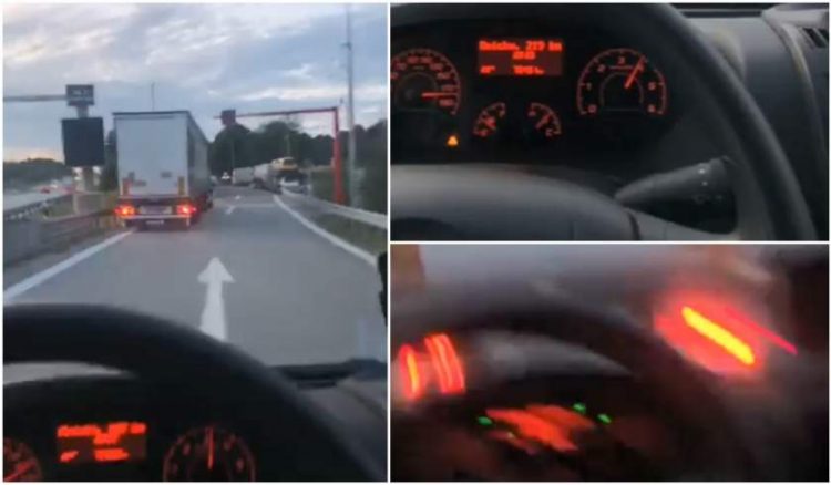 Un român și-a transmis live accidentul în Germania. A intrat intenţionat cu 170 km/h într-un TIR