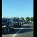 Pe aici nu se trece! Trafic blocat la intrarea în Baia Mare, în zona Clubului Văcarilor. Coloana de maşini se întinde până la Recea – video