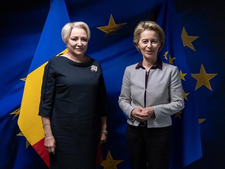 Viorica Dăncilă a discutat cu Ursula von der Leyen despre viitorul comisar european al României