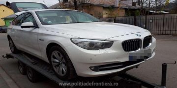BMW furat din Franța descoperit de polițiștii de frontieră în Satu Mare