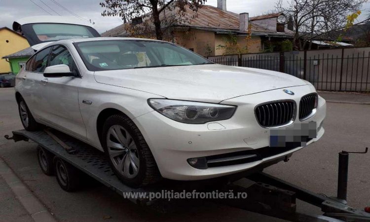 BMW furat din Franța descoperit de polițiștii de frontieră în Satu Mare