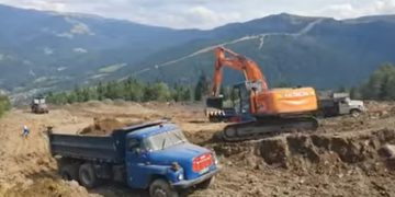 Maramureşul poate, Sibiul nu! Imagini de pe şantierul de la Borşa – VIDEO