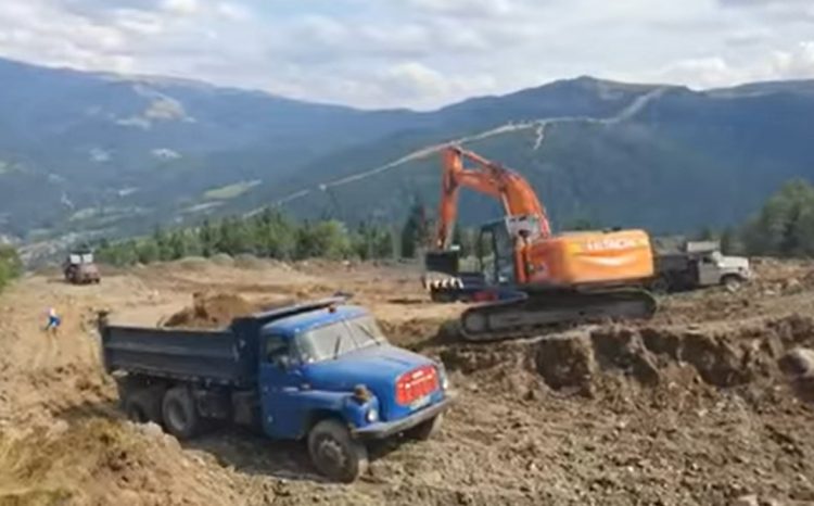 Maramureşul poate, Sibiul nu! Imagini de pe şantierul de la Borşa – VIDEO