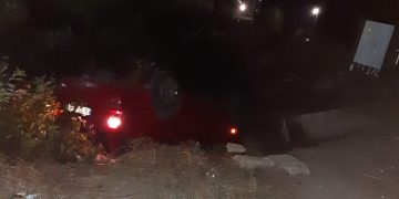 Accidente pe bandă rulantă la bariera de la Hideaga. Încă o maşină a ajuns pe plafon – FOTO