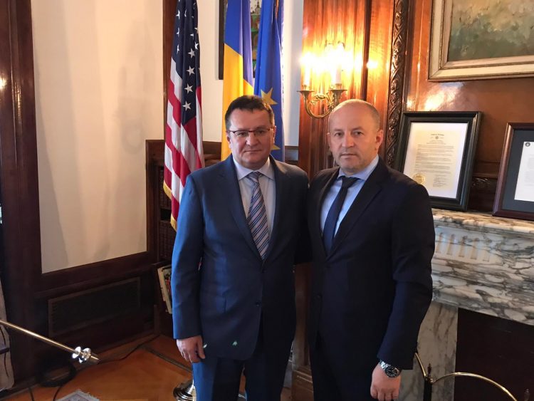 Vicepreședintele CJ Maramureș s-a întâlnit cu Ambasadorul României la Washington