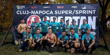 Pompier maramureșean, în echipa care a ocupat primul loc pe podium la Spartan Sprint România 2019!