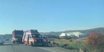 Un șofer băut s-a izbit de un capăt de pod