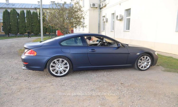 BMW de 70.000 de lei, căutat de autorităţile britanice, oprit în Sighetu Marmației