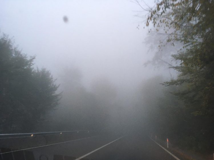 Ceaţă pe DN 18, în Pasul Gutâi – FOTO