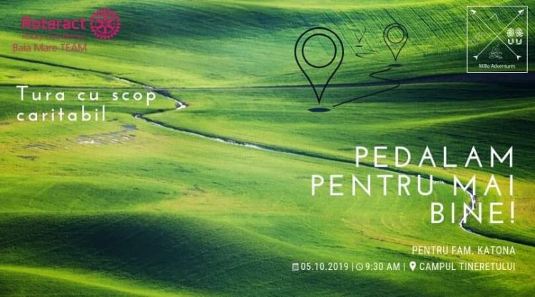 Tură cu bicicleta, cu scop caritabil, pe traseul Baia Mare – Groşi şi retur