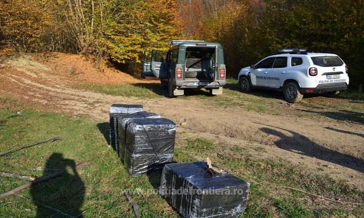 Aproximativ 13.500 pachete țigări de contrabandă confiscate la frontiera de nord
