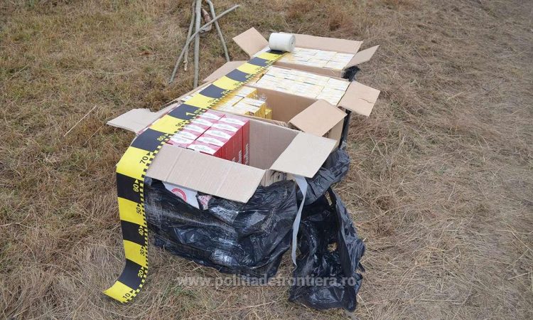 Aproximativ 12.000 pachete cu țigări confiscate la frontiera de nord