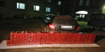 Mașină încărcată cu țigări descoperită de poliţiştii de frontieră de la I.T.P.F. Sighetu Marmației