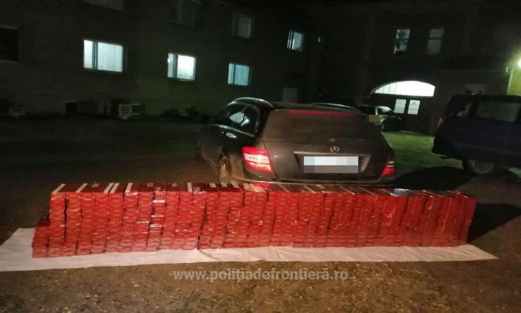 Mașină încărcată cu țigări descoperită de poliţiştii de frontieră de la I.T.P.F. Sighetu Marmației