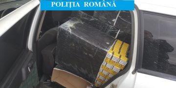 Urmărire ca-n filme. Ucrainean prins cu 165.000 de ţigarete în maşină