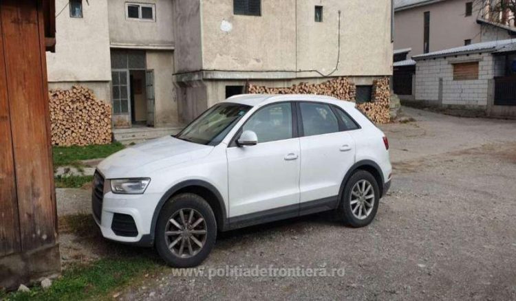 Audi de 30.000 € luat de poliţişti din faţa casei unui bărbat din Borşa