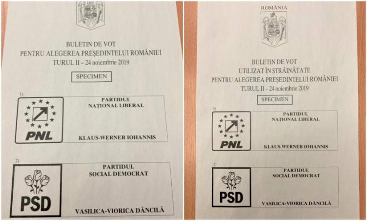 Cum arată buletinul de vot pentru turul doi al alegerilor prezidenţiale