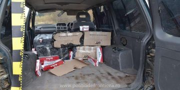 Aproximativ 11.000 de pachete cu țigări de contrabandă, confiscate la frontiera de nord
