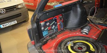 Focuri de armă şi aproximativ 31.500 pachete cu țigări confiscate la frontiera de nord