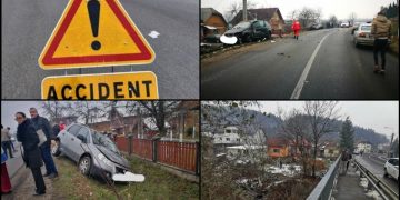 Zi plină de accidente în județ: Accident cu două victime în Băsești