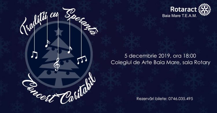 Concert caritabil „Tradiții cu speranță”, la Liceul de Arte din Baia Mare, cu scopul construirii unei locuințe pentru familia Hotea din Nistru