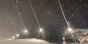 VIDEO: Ninge ca în povești la Cavnic