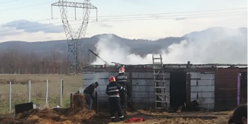Incendiu la un adăpost de animale din Remetea Chioarului