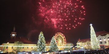 Municipiul Baia Mare în noaptea dintre ani așa cum nu l-ai mai văzut – VIDEO