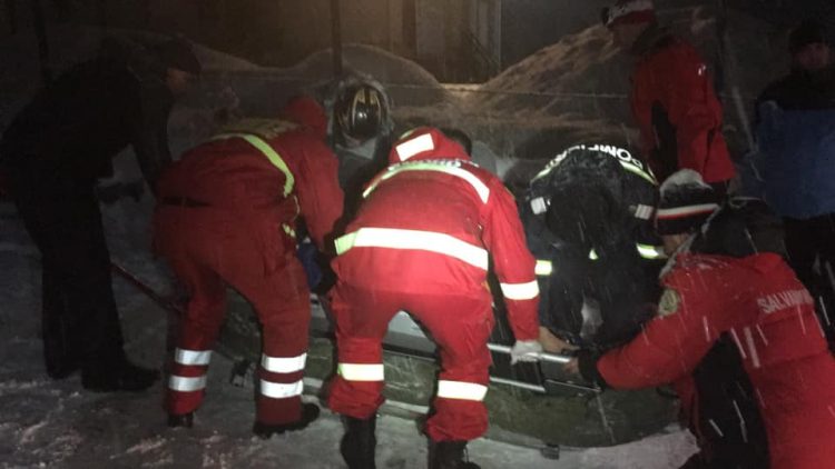 Salvamontiștii au intervenit pe pârtia din Borșa. FOTO