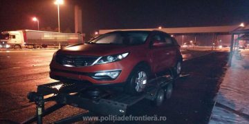 Kia Sportage căutat de autoritățile din Franța, descoperit la frontieră