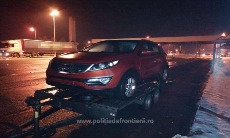 Kia Sportage căutat de autoritățile din Franța, descoperit la frontieră