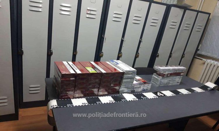 Țigări în valoare de 5.850 lei, confiscate dintr-o autoutilitară oprită în trafic