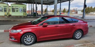 Autoturism căutat de autoritățile franceze, descoperit în P.T.F. Petea