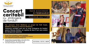 Concert caritabil pentru un îngeraș de 8 ani