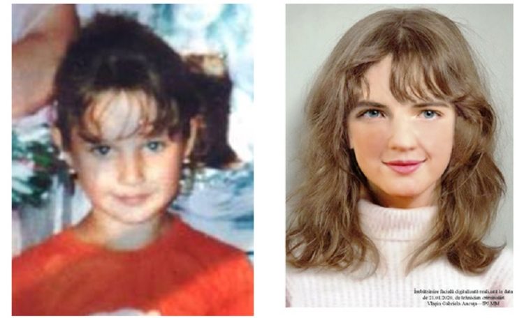 Tânără din Vişeu de Sus, dispărută în urmă cu 13 ani, căutată pe baza portretului realizat prin îmbătrânirea facială computerizată