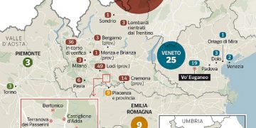 Al patrulea deces de coronavirus în Italia. Bărbatul a murit la Bergamo
