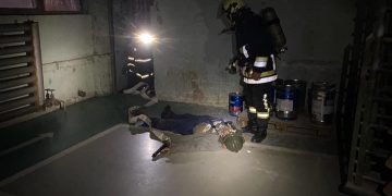 Pompierii sigheteni, intervenţie pe timp de noapte – foto