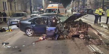 Un tânăr a fost ucis într-un cumplit accident la Cluj-Napoca – video